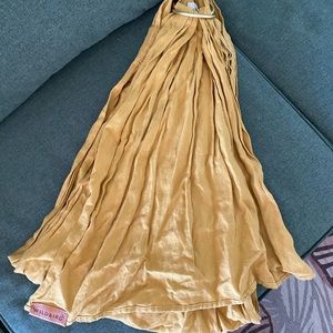 Wild bird ring sling. Canary with gold ring.